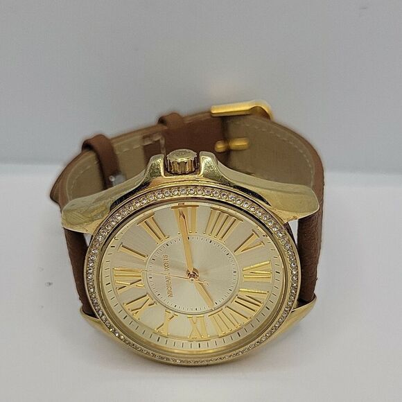 MICHAEL KORS MK2394 Women's Brown Leather Analog Dial Quartz Wrist Watch AM519 - Picture 7 of 11